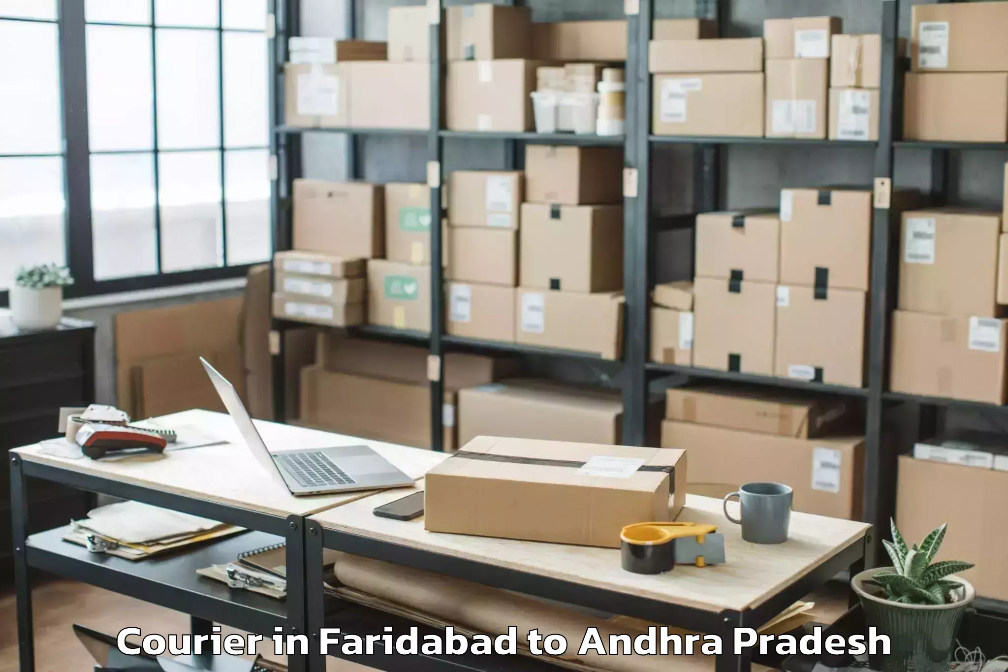 Leading Faridabad to Gudlavalleru Courier Provider